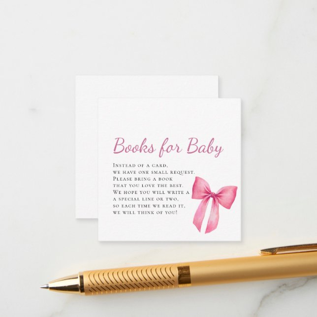 Tarjeta De Recepción Baby Shower Chica de plegado rosado (Anverso/Reverso In Situ)