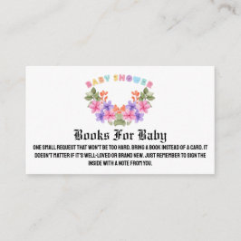 Tarjeta De Recepción Baby Shower Chica floral rosa suave