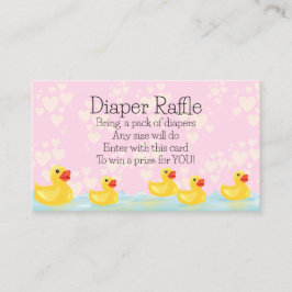 Tarjeta De Recepción Baby Shower Cute Pato de Goma Amarillo