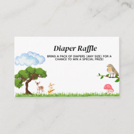 Tarjeta De Recepción Baby Shower de animales de bosque