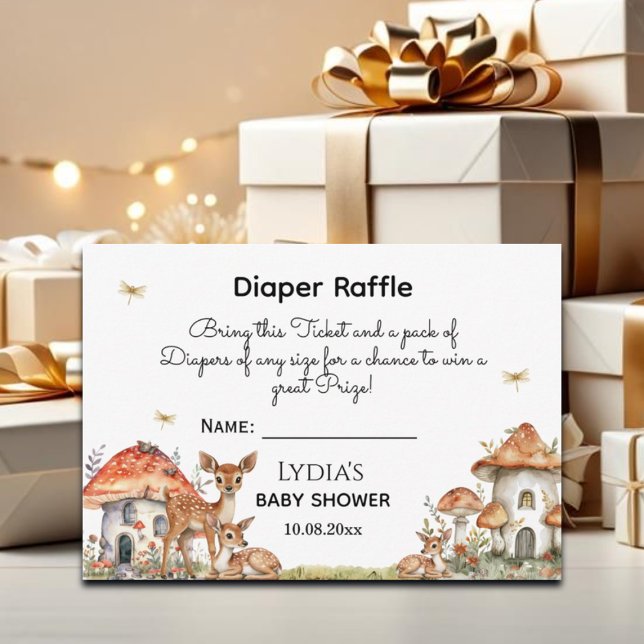 Tarjeta De Recepción Baby Shower de Boho Woodland Forest Animals (Subido por el creador)