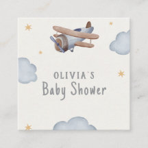 Baby Shower De Color De Agua Gris Y Beige