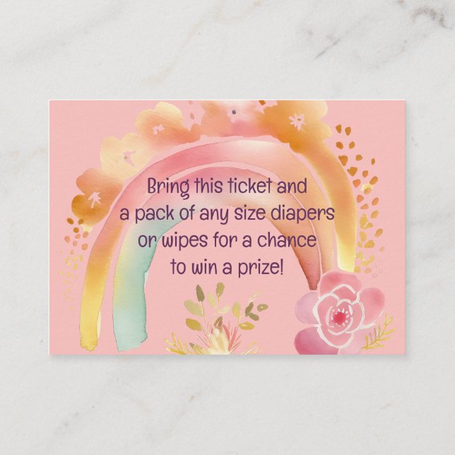 Tarjeta De Recepción Baby Shower de Conejo Rosa Cute (Reverso)
