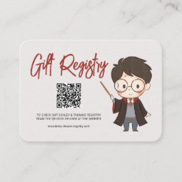 Tarjeta De Recepción Baby Shower de Harry Potter simple