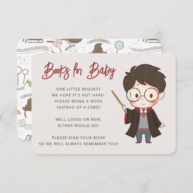 Tarjeta De Recepción Baby Shower de Harry Potter simple (Anverso / Reverso)