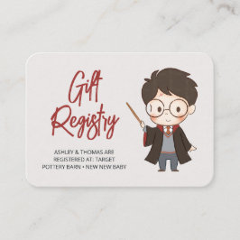 Tarjeta De Recepción Baby Shower de Harry Potter simple