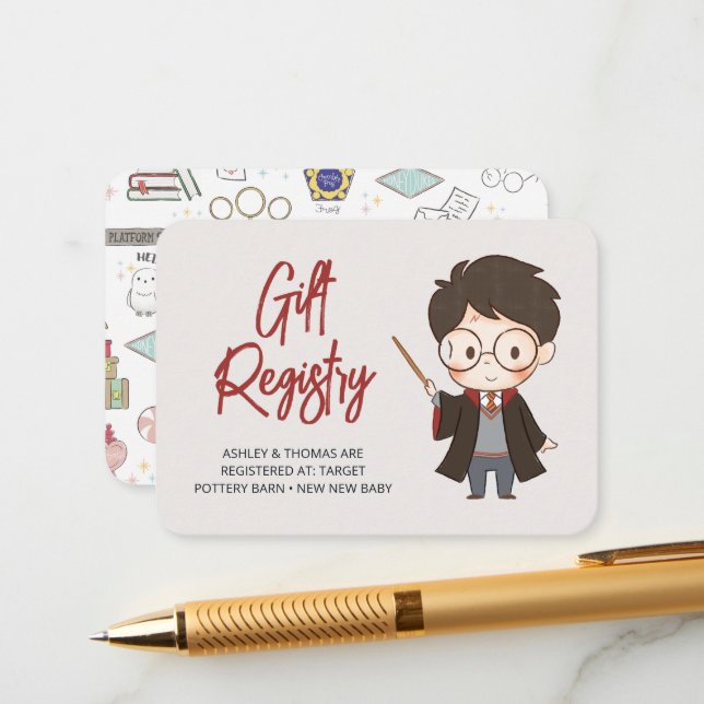 Tarjeta De Recepción Baby Shower de Harry Potter simple (Anverso/Reverso In Situ)