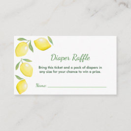 Tarjeta De Recepción Baby Shower de Lemons Amarillo