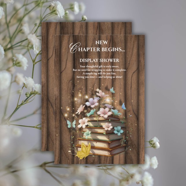 Tarjeta De Recepción Baby Shower de libros de cuentos rusos mágicos (Subido por el creador)