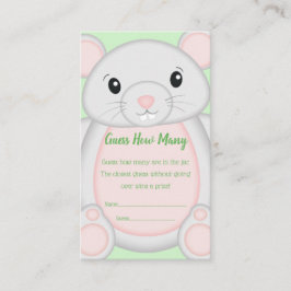 Tarjeta De Recepción Baby Shower de mouse