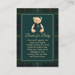 Tarjeta De Recepción Baby Shower de Oso de Peluche de Lujo Chic