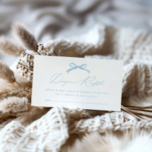 Baby Shower de pañal de barro azul simple