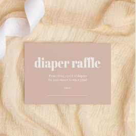 Tarjeta De Recepción Baby Shower de pañales para tipografía de arenisca