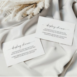 Tarjeta De Recepción Baby Shower de pantalla Minimalista moderna