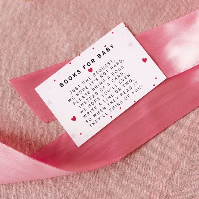 Tarjeta De Recepción Baby Shower de San Valentín - Libros para bebé (Subido por el creador)