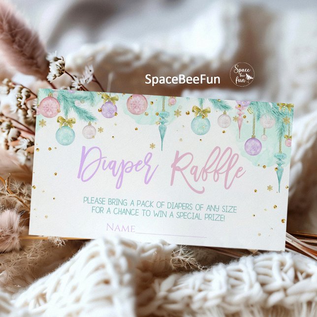 Tarjeta De Recepción Baby Shower de Santa Bebé (Santa Baby Baby Shower, diaper raffle, book for baby, baby shower invitation, enclosure card, holida)