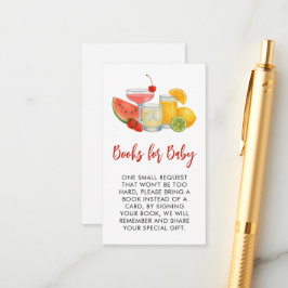 Tarjeta De Recepción Baby Shower de verano de Mocktail para bebé