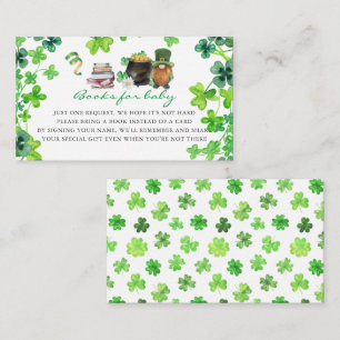 Tarjeta De Recepción Baby Shower del Día de San Patricio   Solicitud de