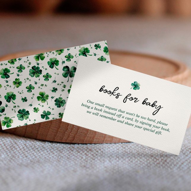 Tarjeta De Recepción Baby Shower del Día del Libro para el Niño St. Pat (Subido por el creador)