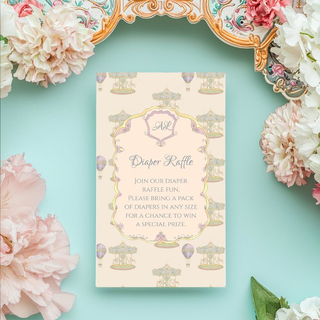 Tarjeta De Recepción Baby Shower del parque de diversiones Fairytale Vi (Subido por el creador)