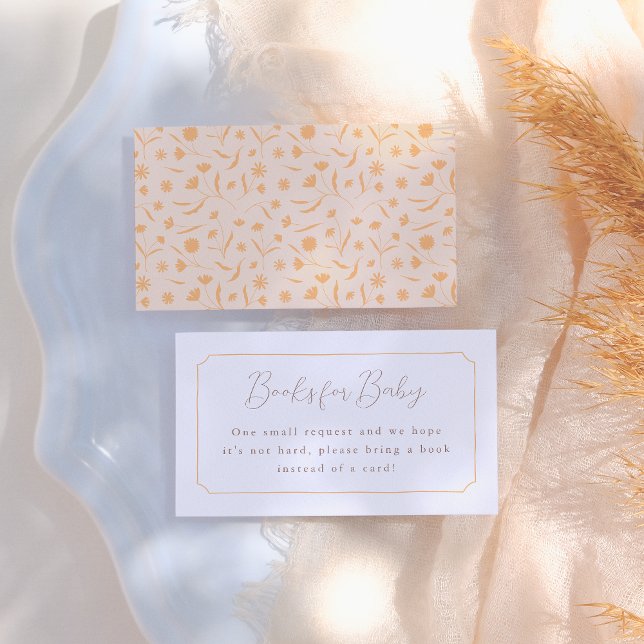 Tarjeta De Recepción Baby Shower Delicate Floral Spring Storybook (Subido por el creador)