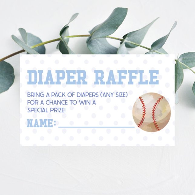 Tarjeta De Recepción Baby Shower Diaper Raffle (Subido por el creador)