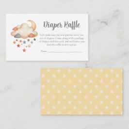 Tarjeta De Recepción Baby Shower Diaper Raffle Card – Dreamy Stars