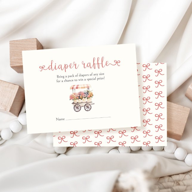 Tarjeta De Recepción Baby Shower Diaper Raffle de crecimiento local (Subido por el creador)