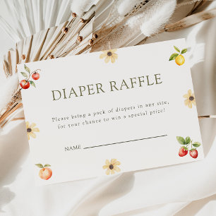 Tarjeta De Recepción Baby Shower Diaper Raffle de crecimiento local