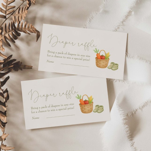 Tarjeta De Recepción Baby Shower Diaper Raffle de crecimiento local (Subido por el creador)