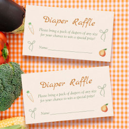 Tarjeta De Recepción Baby Shower Diaper Raffle de crecimiento local