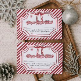 Tarjeta De Recepción Baby Shower Diaper Raffle Ticket