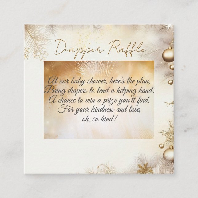 Tarjeta De Recepción Baby Shower elegante y elegante de diseño de Año N (Anverso)