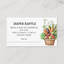 Tarjeta De Recepción Baby Shower en el mercado de agricultores locales