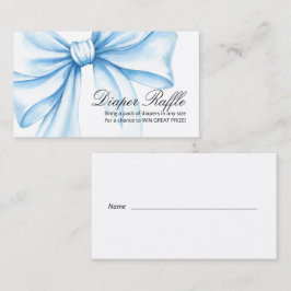 Tarjeta De Recepción  Baby Shower Enclosure Cards "Diaper Raffle" .