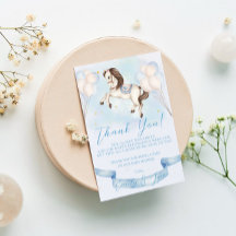 Baby Shower Fairytale Pony Stars Blue Balloons