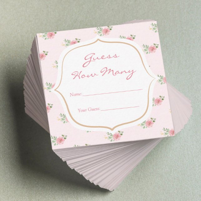 Tarjeta De Recepción Baby Shower, Fiesta del té, adivina cuántos (Subido por el creador)