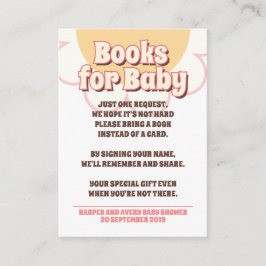 Tarjeta De Recepción Baby Shower, Fiesta hippie de los años 60 - Libros