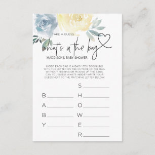 Tarjeta De Recepción Baby Shower Games Baby Boy Shower Favorita Card