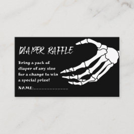 Tarjeta De Recepción Baby Shower Halloween Diaper Raffle