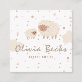 Tarjeta De Recepción Baby Shower ilustrativo Cream Pastel