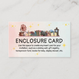 Tarjeta De Recepción Baby Shower Libro de Historias El Siguiente Capítu