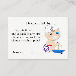 Tarjeta De Recepción Baby Shower Nautical Boys Cute Sailor Blue