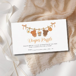 Tarjeta De Recepción Baby Shower Neutral de pañales de género para Hall