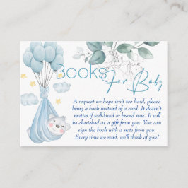 Tarjeta De Recepción Baby Shower. Oso de Bebé Dormido