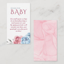 Tarjeta De Recepción Baby Shower Pink Elegent Floral Books For Baby