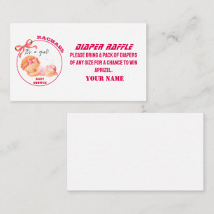 Tarjeta De Recepción Baby Shower rosado, baby Girl Shower