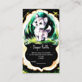 Tarjeta De Recepción Baby Shower simple de pequeños lobos