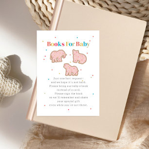Tarjeta De Recepción Baby Sprinkle Animal Cookes Solicitud de libro Pin