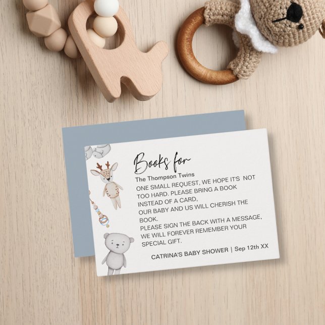 Tarjeta De Recepción Baby Toys Twin Boys Request Baby Shower (Subido por el creador)
